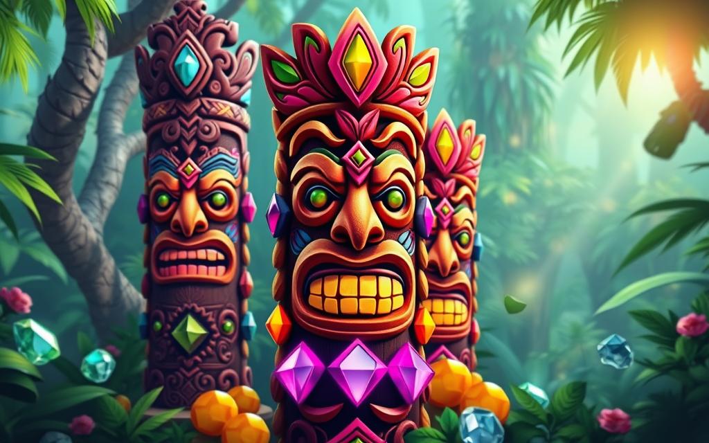 กราฟิกของโทเท็มในเกมสล็อต