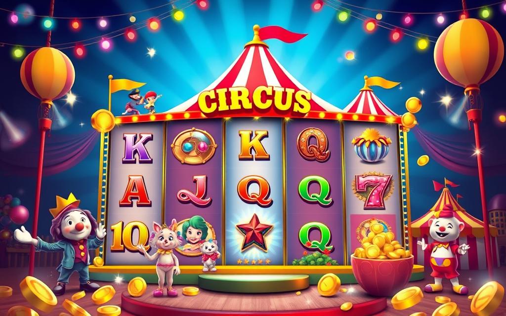 คุณสมบัติเกมสล็อต Circus Delight