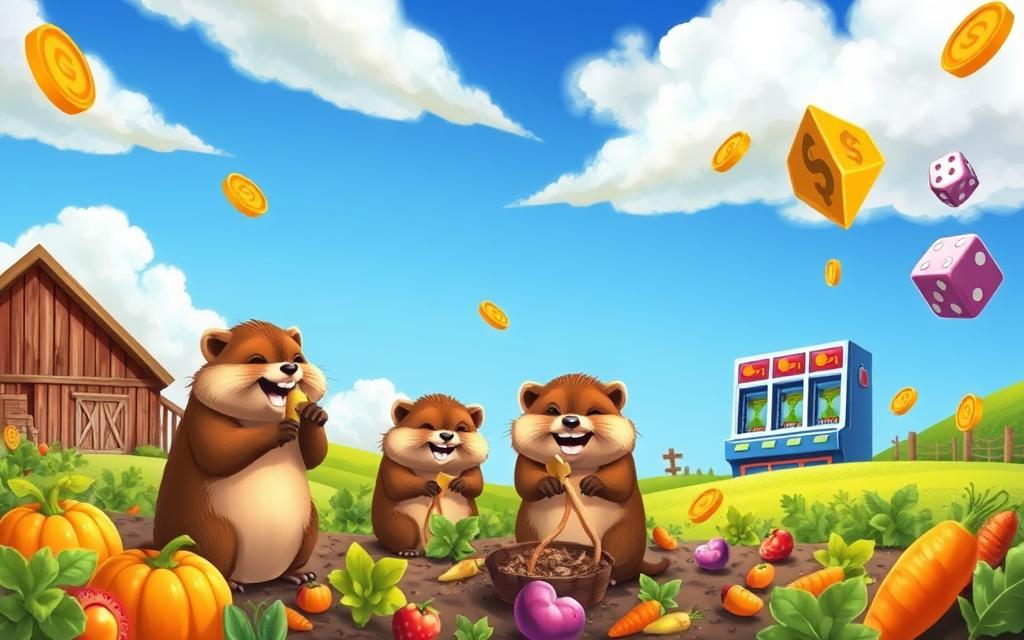ธีมเกม Groundhog Harvest